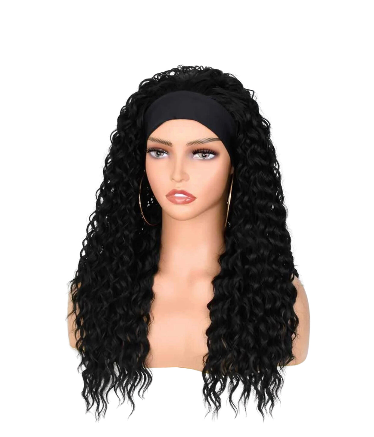 Synthetic Curly Hair Headband Wig Women