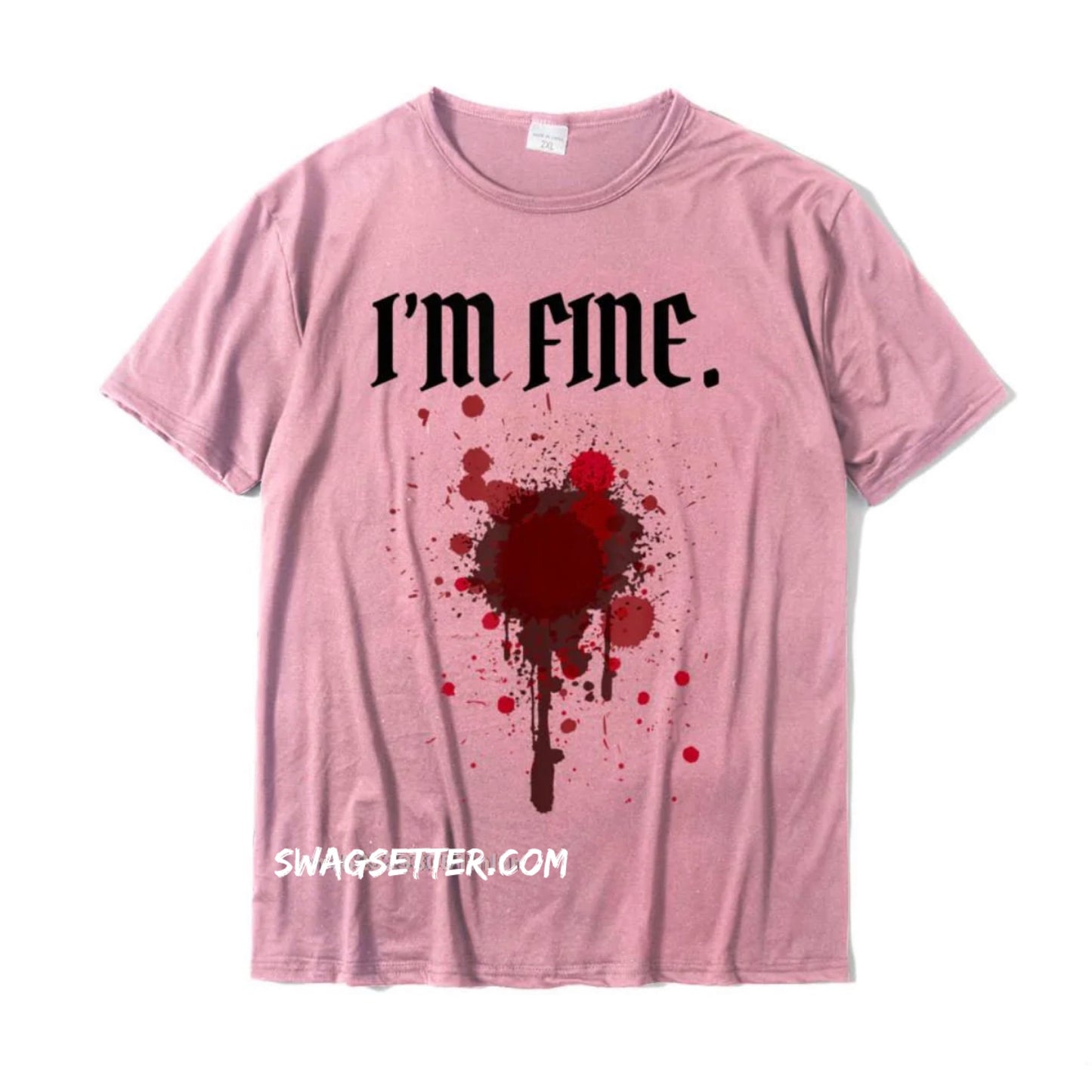 Blood Stain Im Fine Blood Gun-Shot Wound T-Shirt Cotton