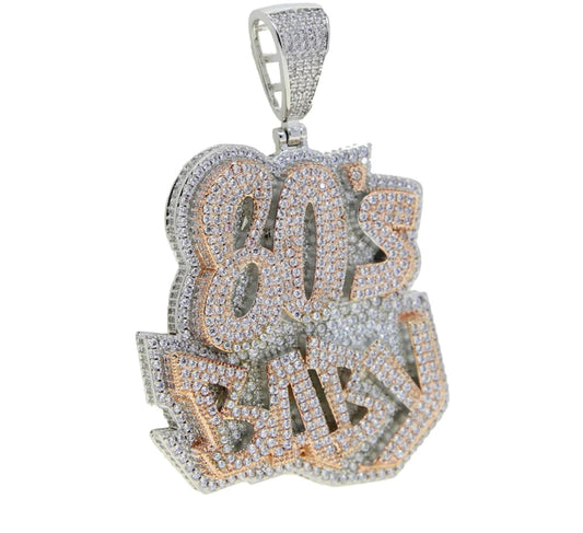 80’s Baby Iced Out Bling Chain Necklace Cubic Zirconia Jewelry