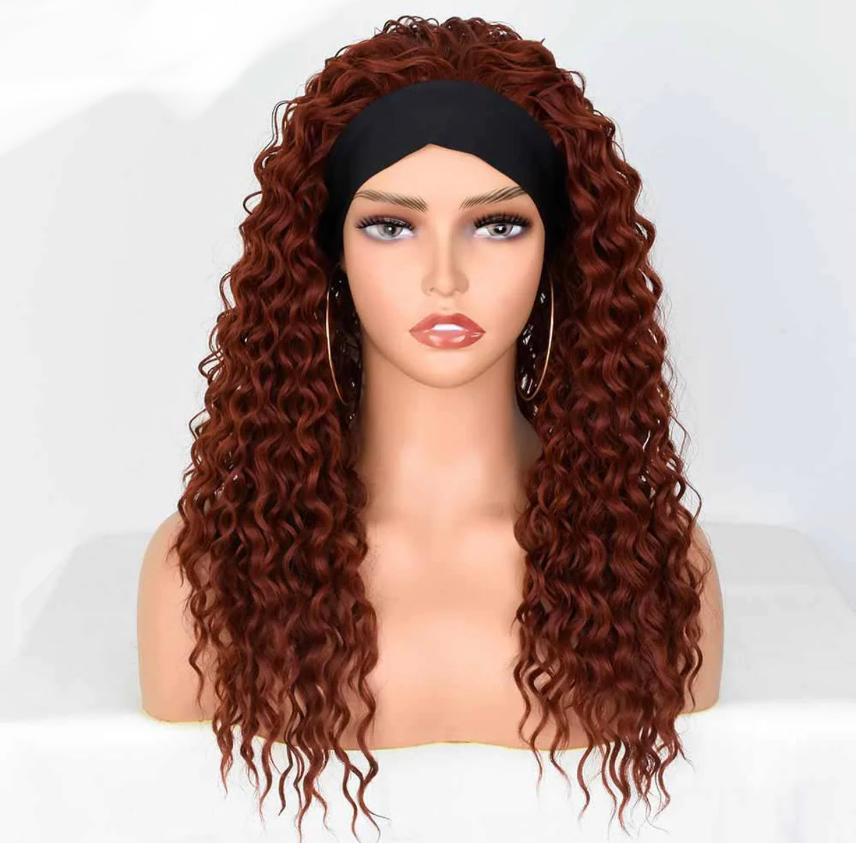 Synthetic Curly Hair Headband Wig Women