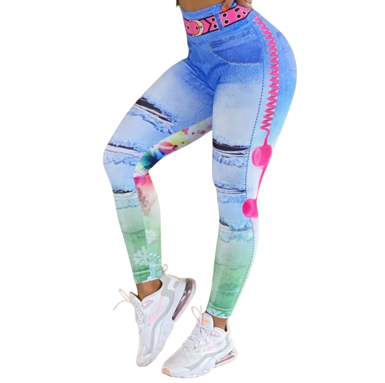 Pink Mix Women Leggings