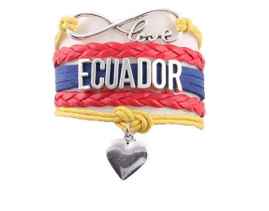 Ecuador Bracelet Heart Charm Spanish Bracelet Jewelry