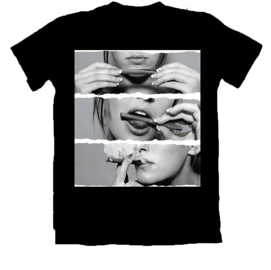 Girl Rolling Blunt Weed T-Shirt