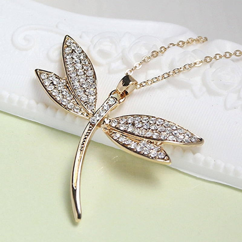 Dragonfly Pendant Necklace Jewelry