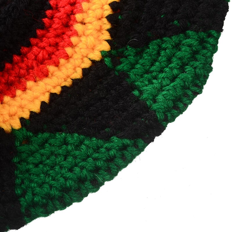 Knitted Wig Jamaican Bob Marley Rasta Beanie With Dreadlocks Reggae