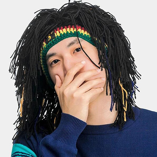 Rasta Wig Cap Beanie Hat Dreadlock Bob Marley