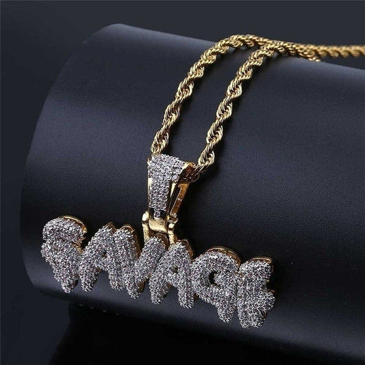 SAVAGE Iced Out Cubic Zircon 24inch Rope Chain Varieties