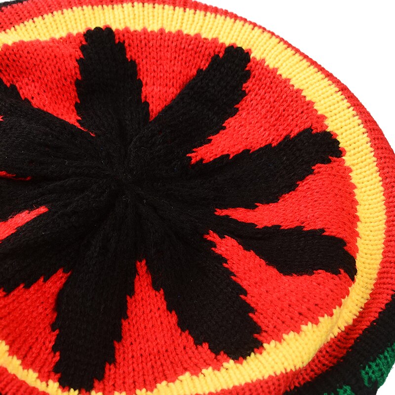 Knitted Wig Jamaican Bob Marley Rasta Beanie With Dreadlocks Reggae