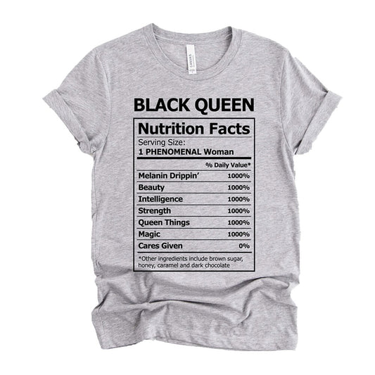Nutritional Black Queen T-Shirt