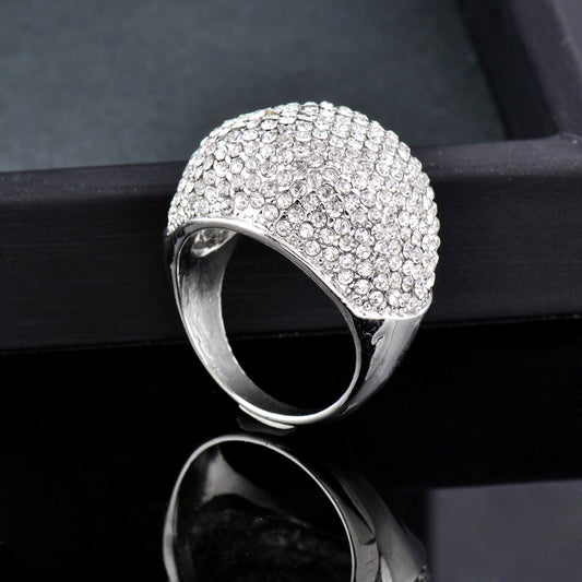 Big Crystal Cubic Zirconia Ring Jewelry