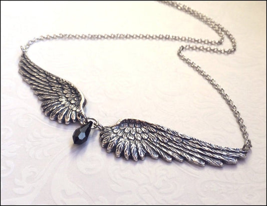 Vintage Angel Wings Necklace for Women