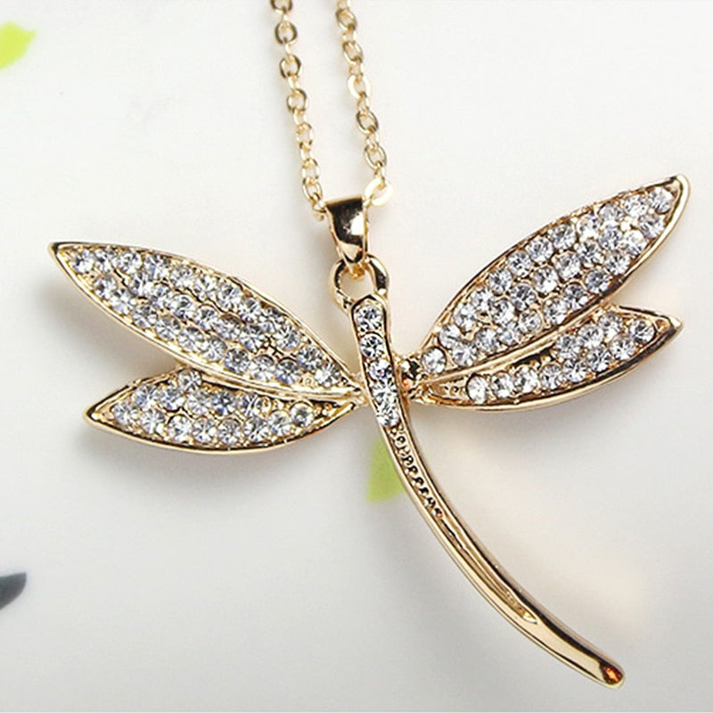 Dragonfly Pendant Necklace Jewelry