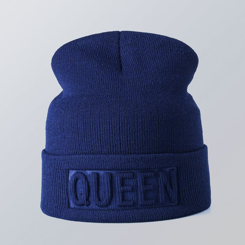 King Queen Beanies Cap Couples Hat