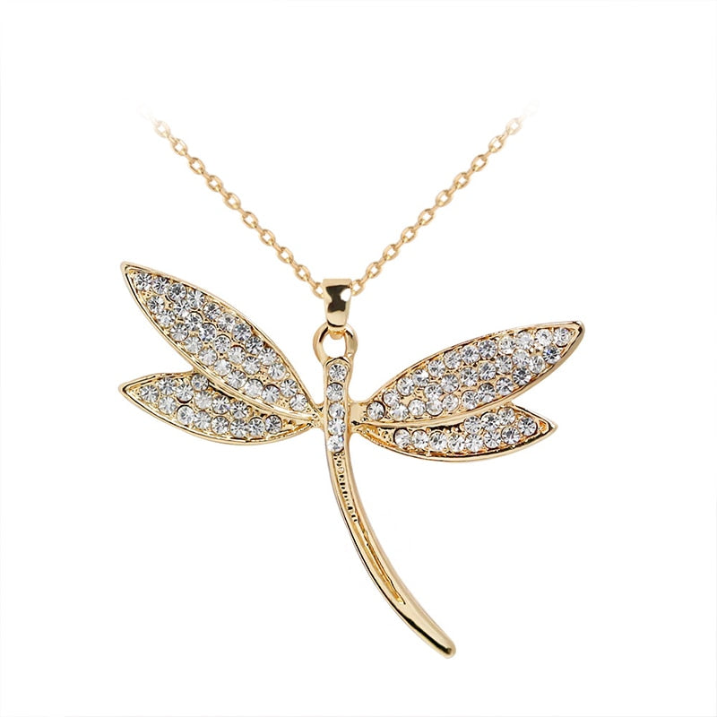 Dragonfly Pendant Necklace Jewelry