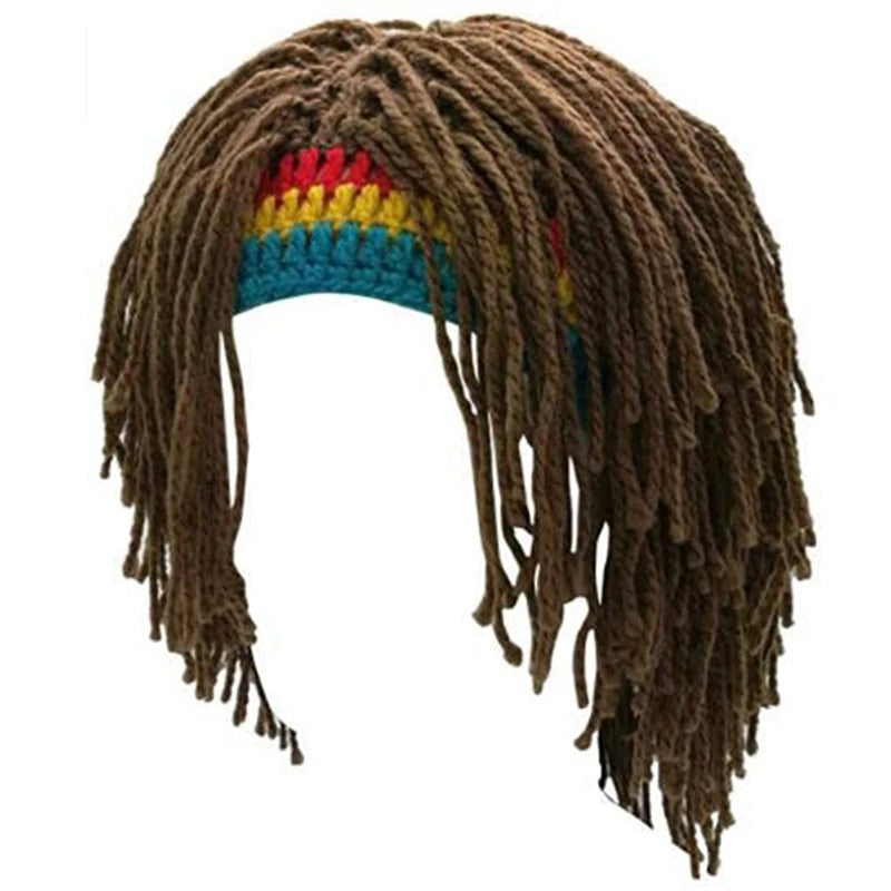 Rasta Wig Cap Beanie Hat Dreadlock Bob Marley