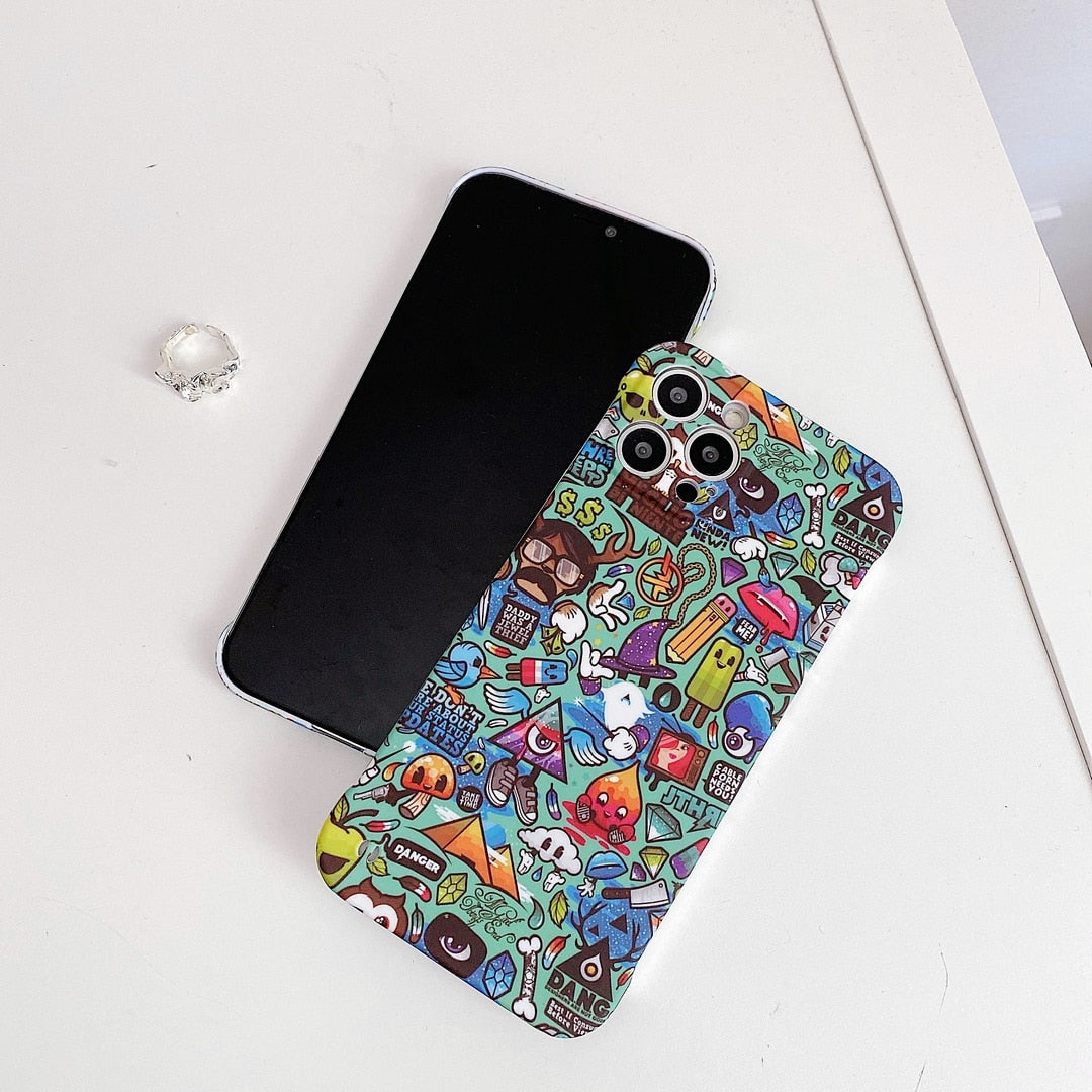 Cartoon Frameless Shell For iPhone Case Cover