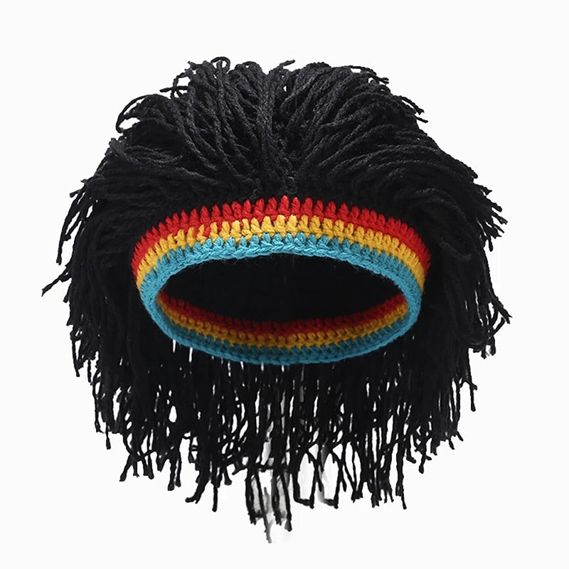 Rasta Wig Cap Beanie Hat Dreadlock Bob Marley