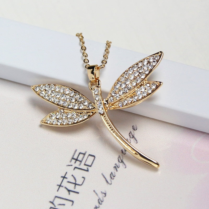 Dragonfly Pendant Necklace Jewelry