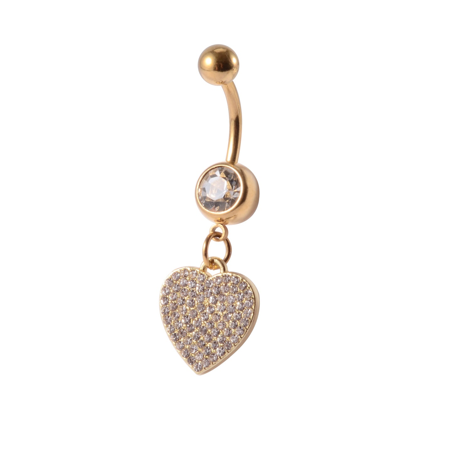 Gold Navel Piercings Dangling Belly Button Rings Body Jewelry