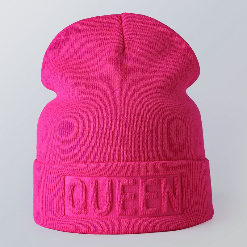 King Queen Beanies Cap Couples Hat