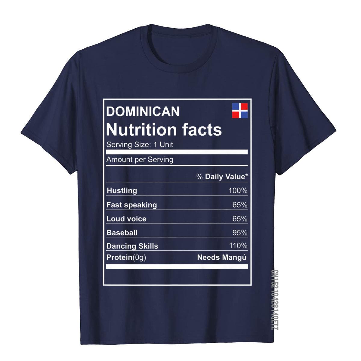 Dominican Nutrition Facts Dominican Republic Spanish T Shirt