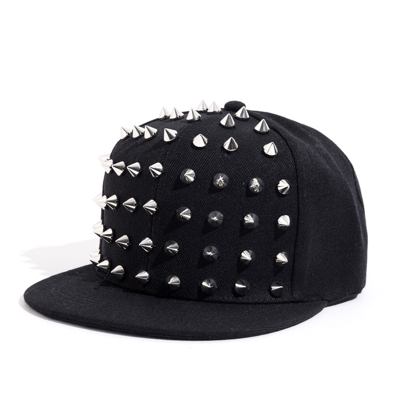 Spike Studded Snapback Baseball Cap Hats