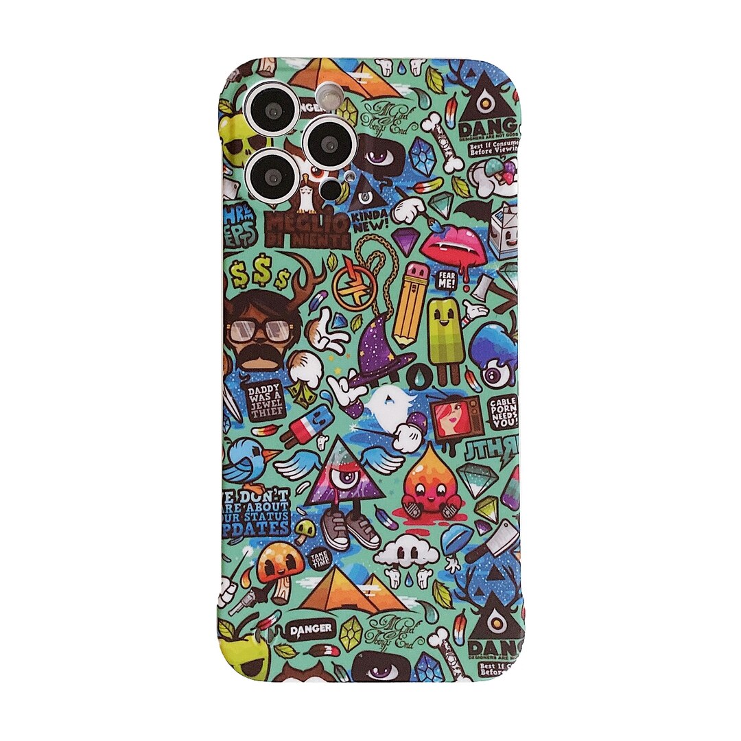 Cartoon Frameless Shell For iPhone Case Cover