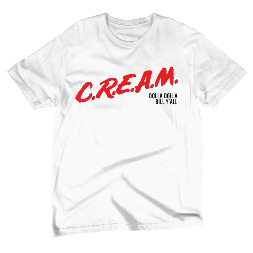 C.R.E.A.M. Men T- Shirt Hip Hop Cotton (Adult And Child Sizes)