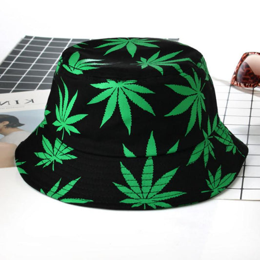 Leaf Bucket Hat Fishing Cap