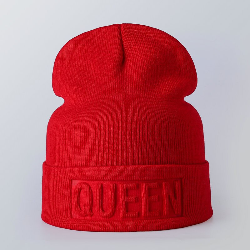 King Queen Beanies Cap Couples Hat