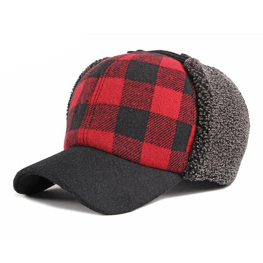 Winter Plaid Bomber Hat