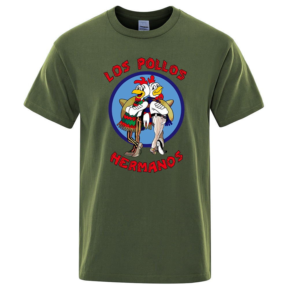 LOS POLLOS Hermanos T-shirt Men Chicken Brothers