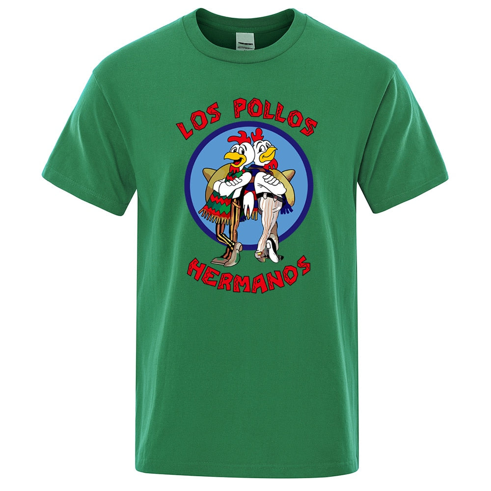 LOS POLLOS Hermanos T-shirt Men Chicken Brothers