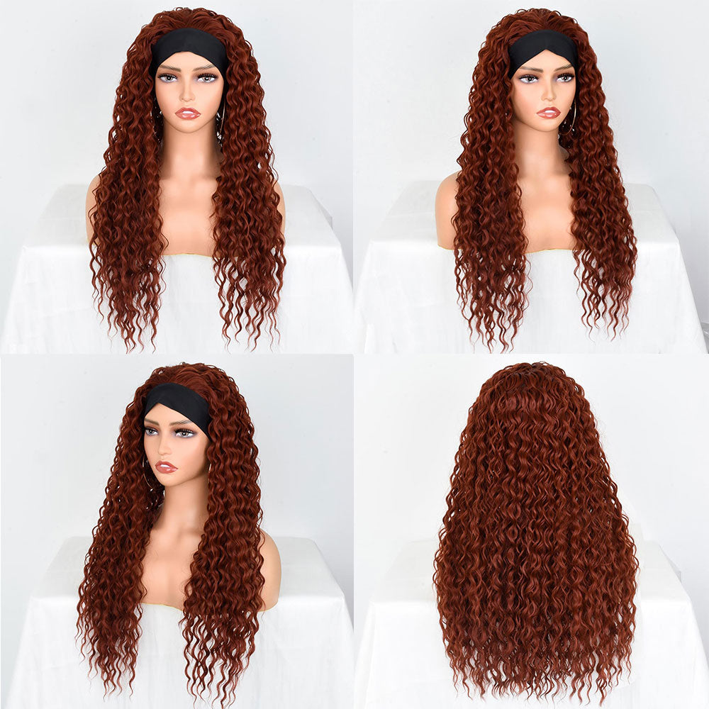 Synthetic Curly Hair Headband Wig Women