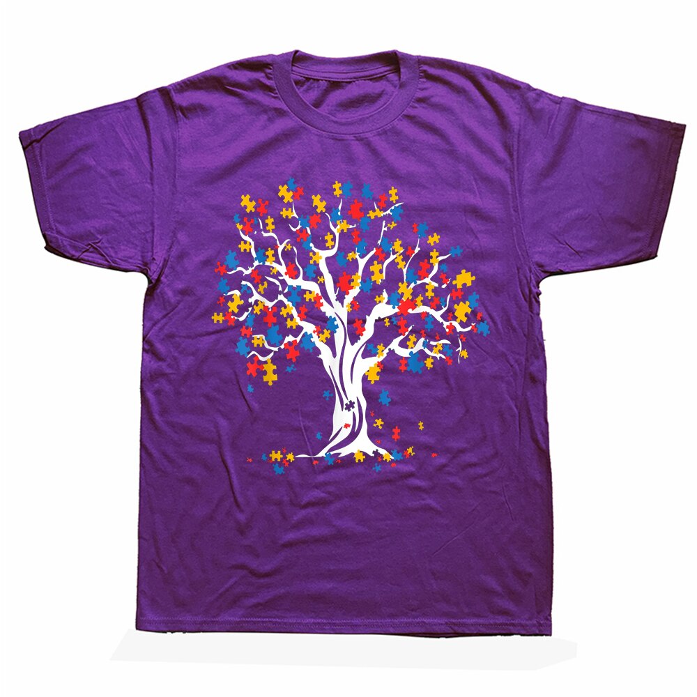 Autism Puzzle Pieces Tree T Shirts