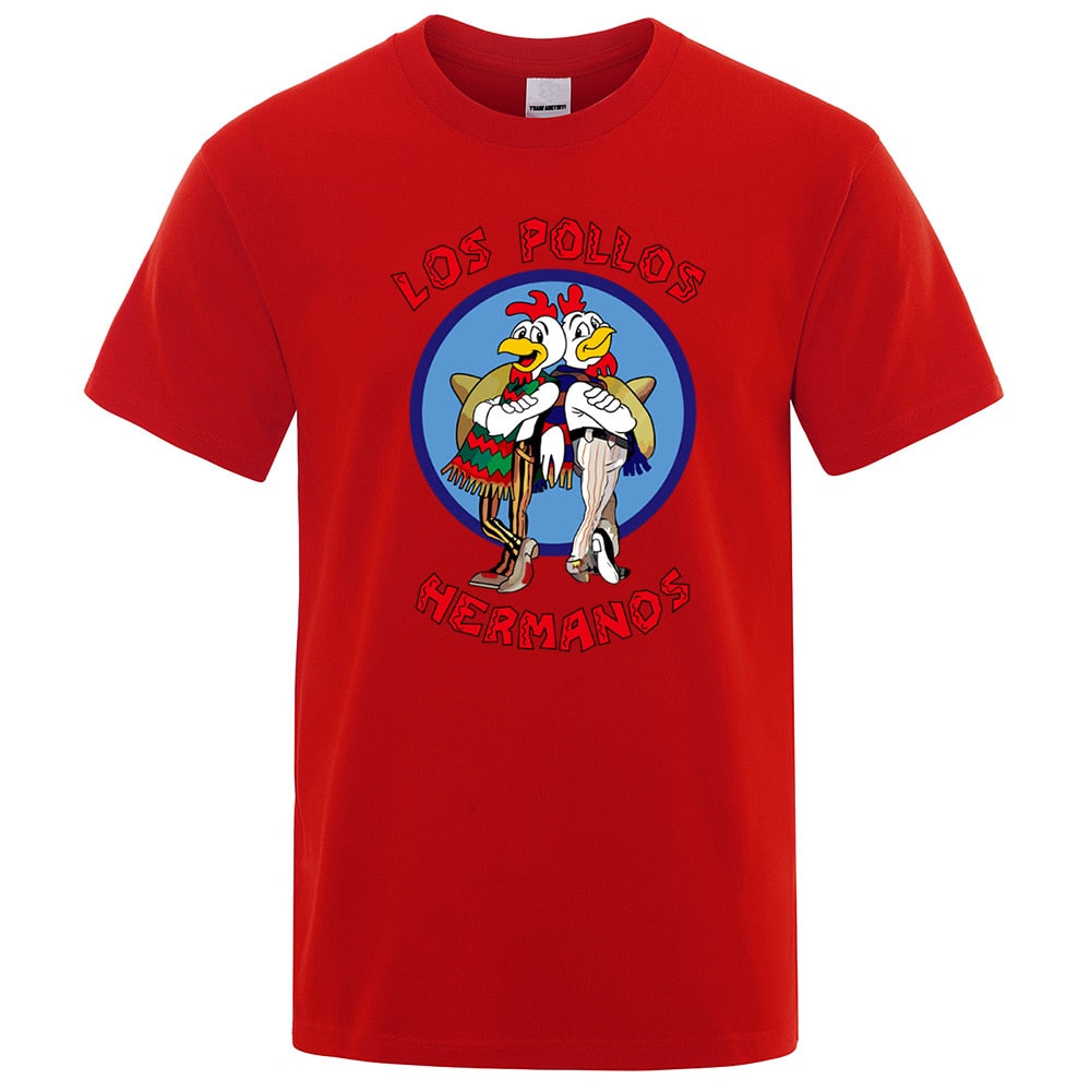 LOS POLLOS Hermanos T-shirt Men Chicken Brothers