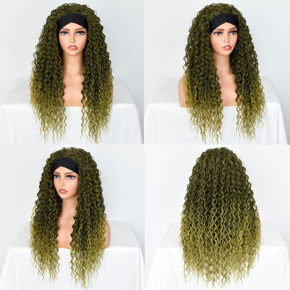 Synthetic Curly Hair Headband Wig Women