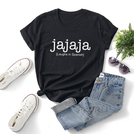 Jajaja Spanish T Shirt Woman