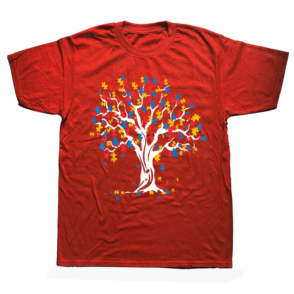 Autism Puzzle Pieces Tree T Shirts