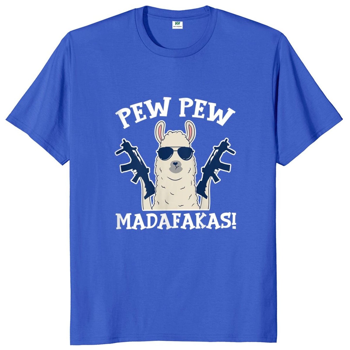Pew Pew Madafakas Llama 100% Cotton