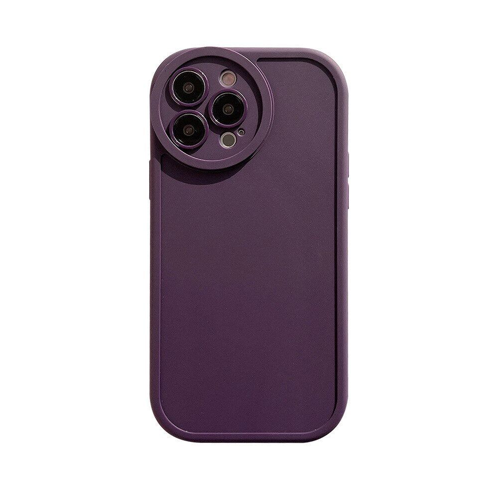 Matte Color Silicone iPhone Case