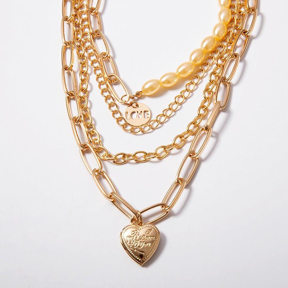 Multi-Layer Necklace Trendy Jewelry
