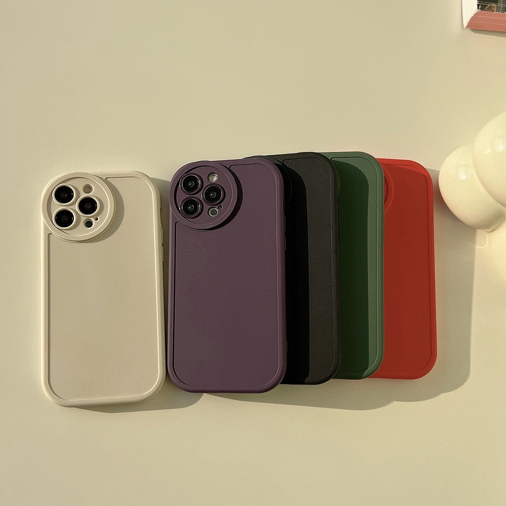 Matte Color Silicone iPhone Case