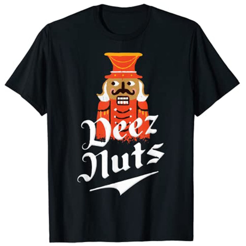Deezs Nuts Nutcrackers Womens T-Shirt Funny Christmas