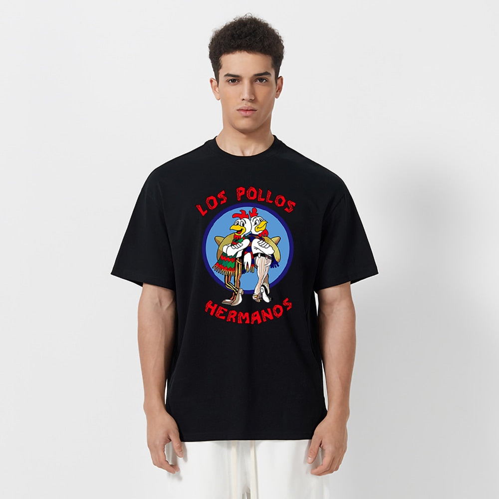 LOS POLLOS Hermanos T-shirt Men Chicken Brothers