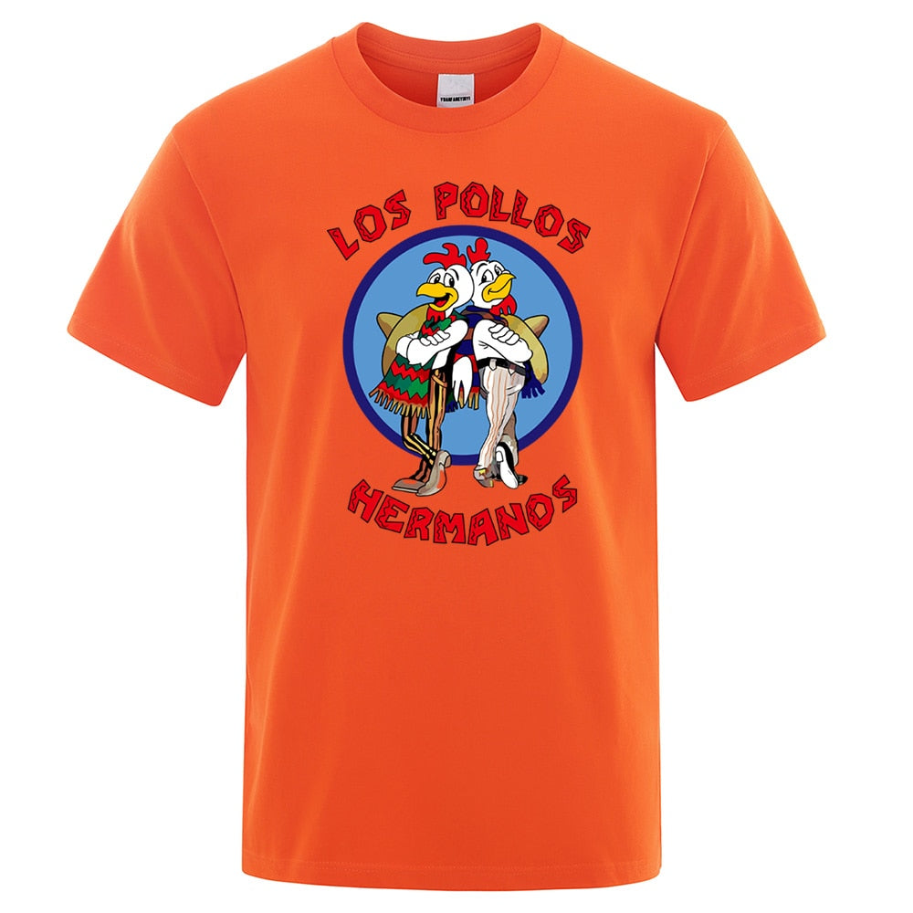 LOS POLLOS Hermanos T-shirt Men Chicken Brothers