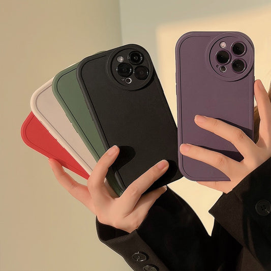 Matte Color Silicone iPhone Case
