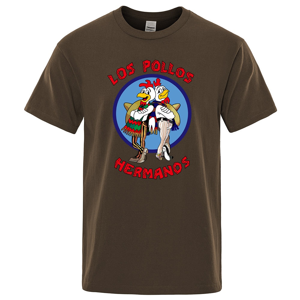 LOS POLLOS Hermanos T-shirt Men Chicken Brothers