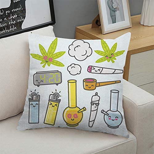 Marijuana Decorative Pillow Case