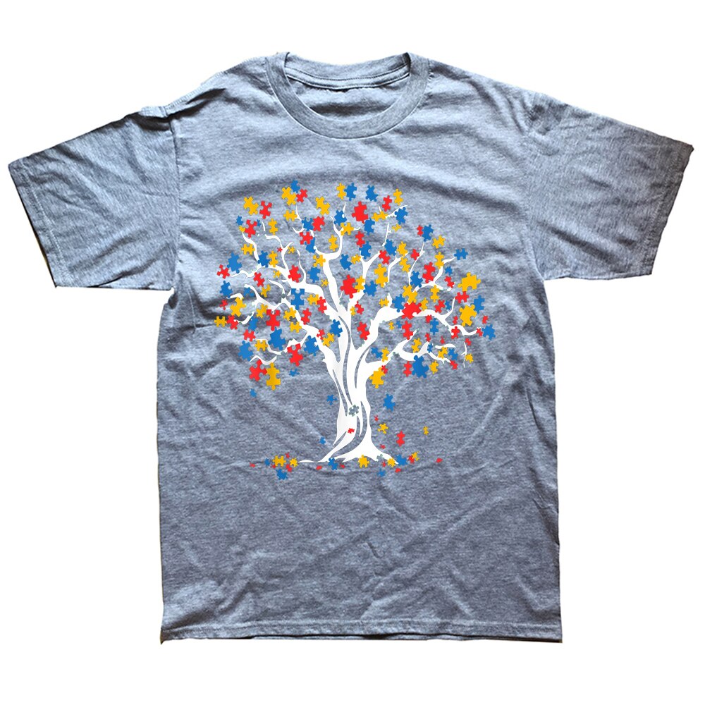 Autism Puzzle Pieces Tree T Shirts